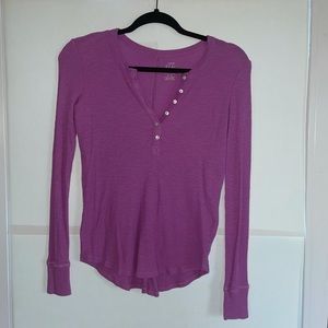 Aerie Real Soft Henley Tee
